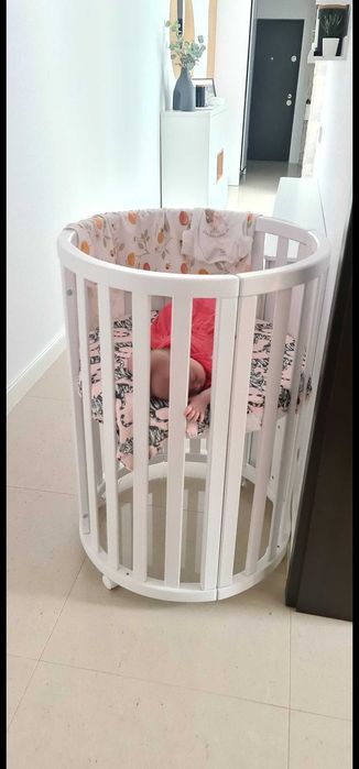 Pătuț rotind/oval 9 în 1