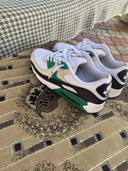 Air max 90 white and gren