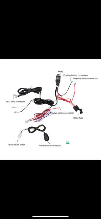 Kit cablaj bara led instalatie electrica completa  proiectoare