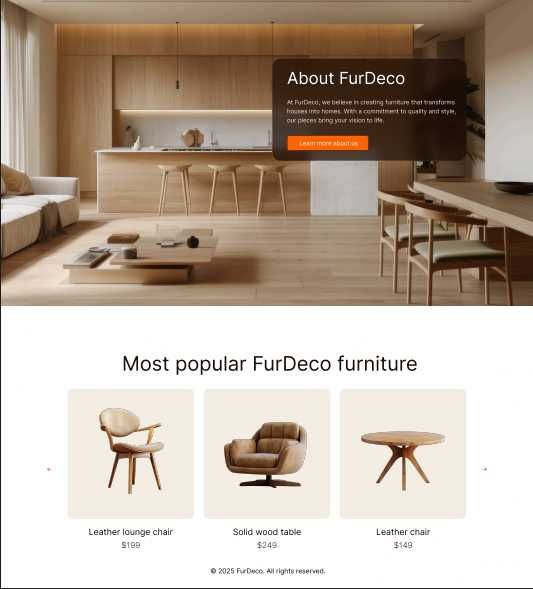 UI Designer – Creare landing page & secțiuni hero pentru afaceri mici