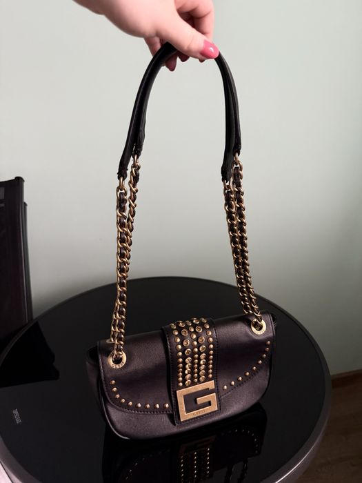 Малка кожена чанта Guess