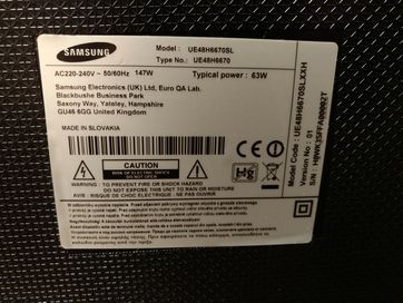 Samsung UE48H6670SL на части.