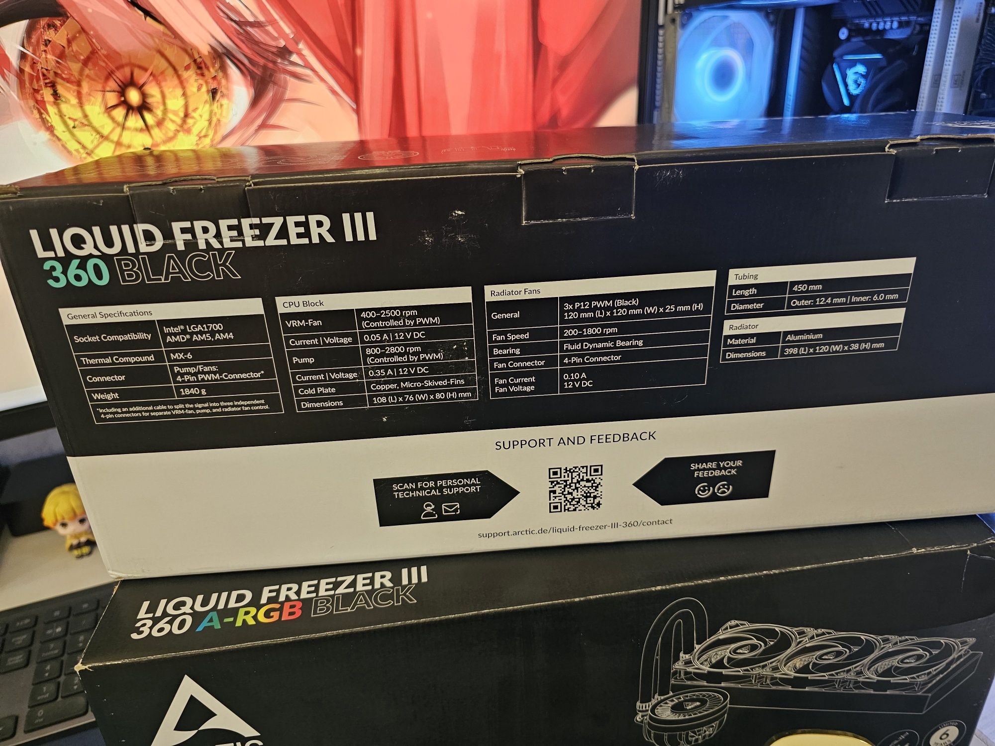 Новинка! Arctic Liquid Freezer III 360, черная, черная РГБ