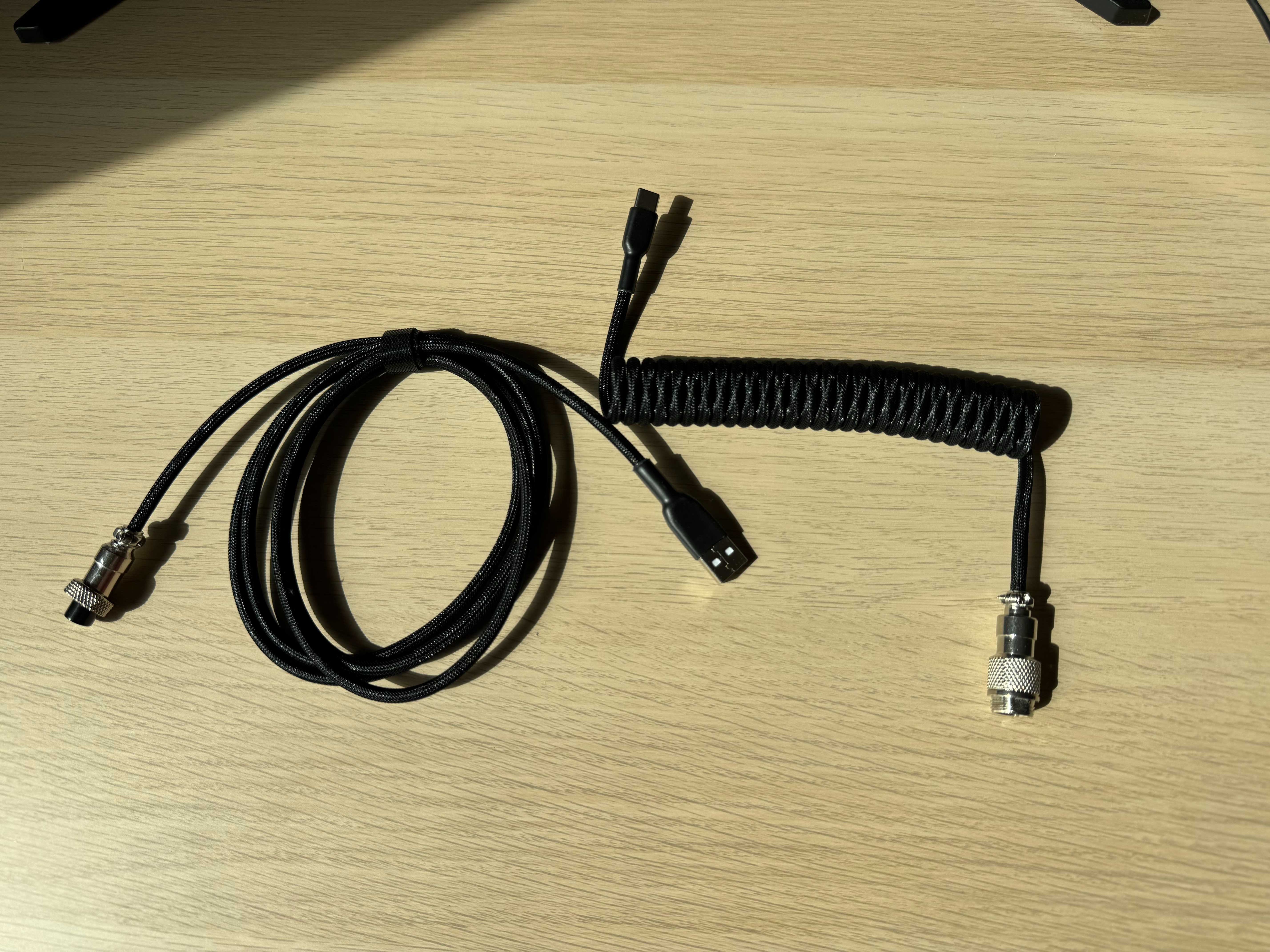 Cablu Spiralat Type-C USB Tastatură Mecanică - Gaming | Port Aviator