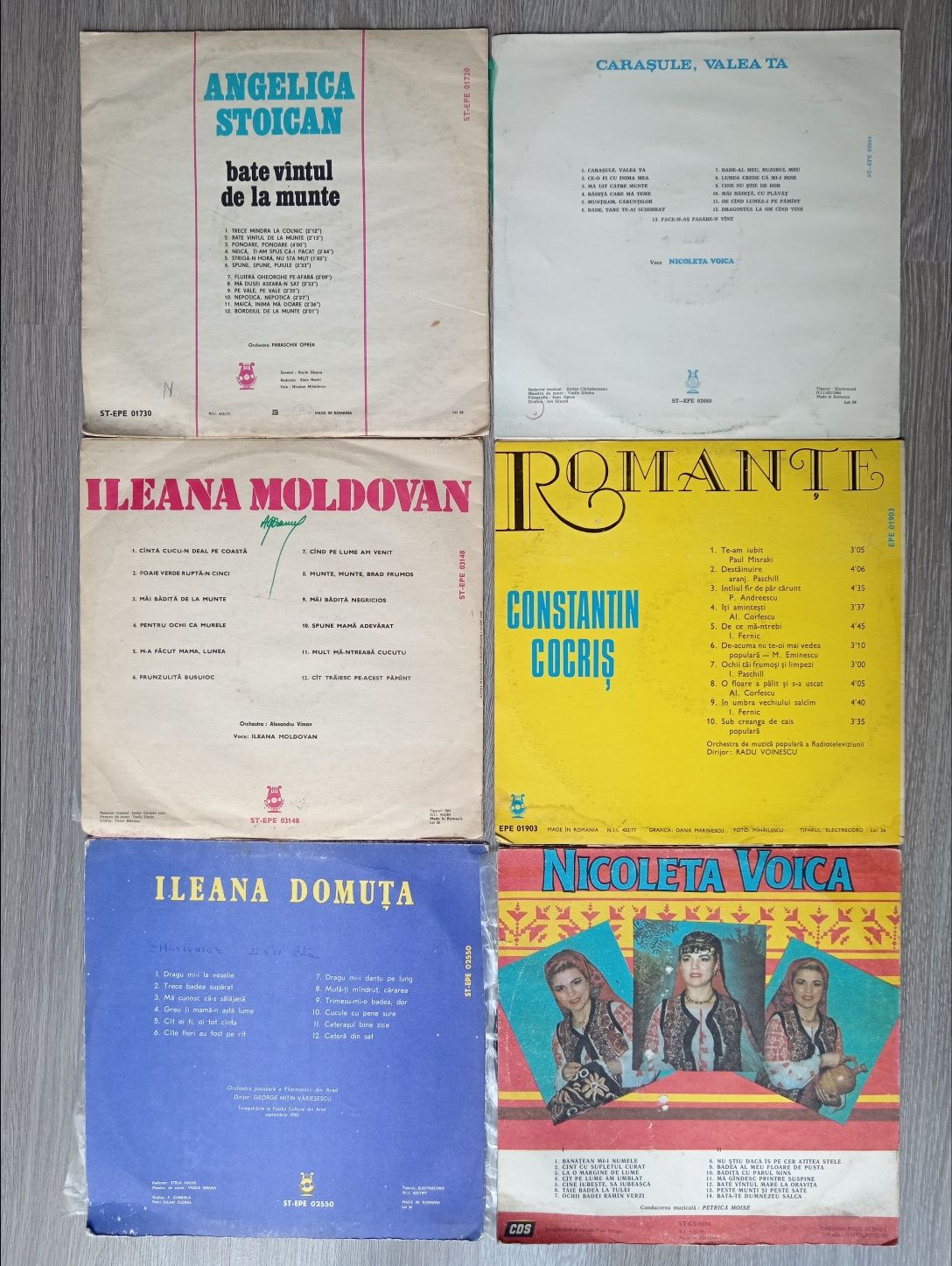 Discuri vinil/vinyl muzica populara și ușoară romaneasca