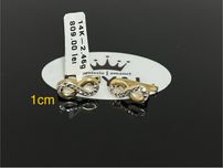 Bijuteria Royal CB : Cercei dama aur 14k 2,46gr 1cm