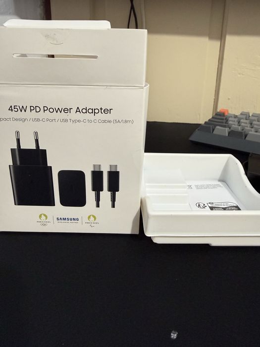 Încărcător Samsung 45W PD Power Adapter (cu cablu original Type-C)