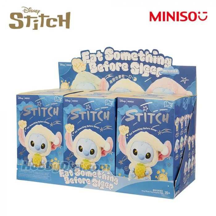 Stitch MINISO DISNEY и LABUBU POPMART плюшен ключодържател Стич Лабубу