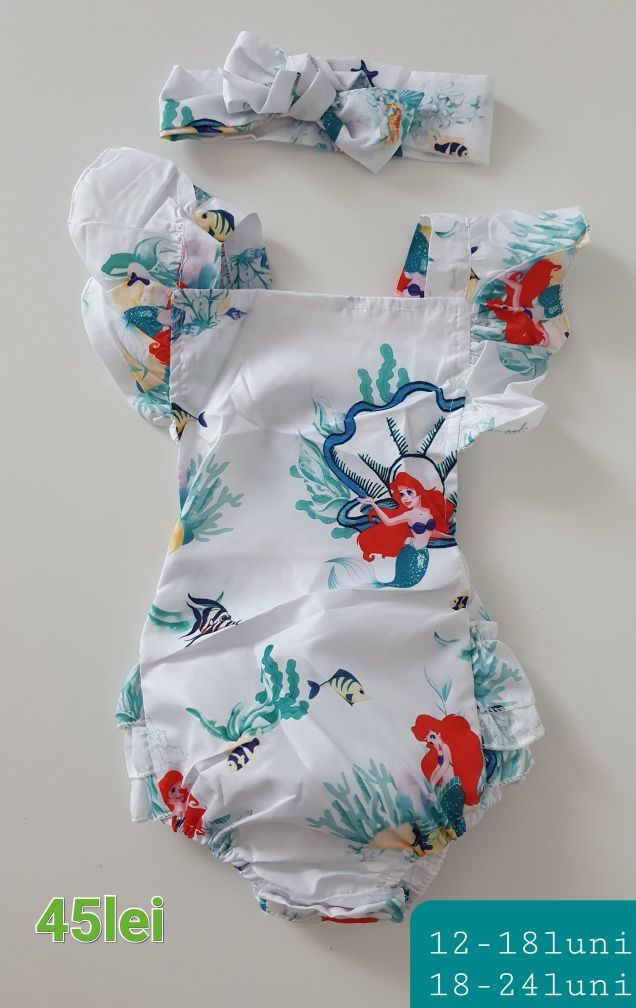 Body cu bentita 3-24 luni/ romper fetite