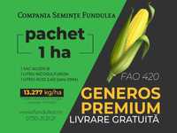 Samanta porumb Generos Premium, pachet 1 ha seminte porumb si erbicide