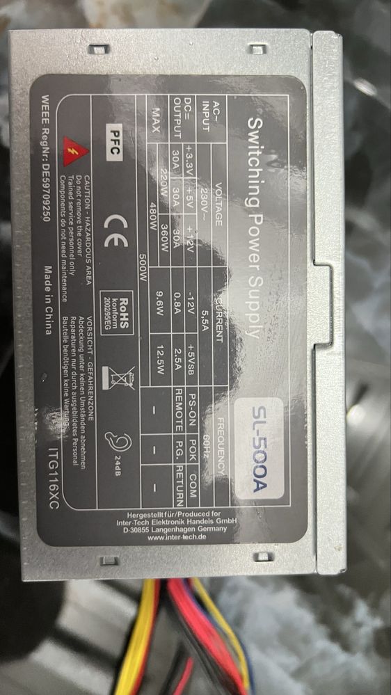 Sursa Inter-Tech SL-500A, 500W