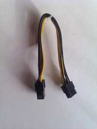 Cablu adaptor pci placa video 6pin la 8pin