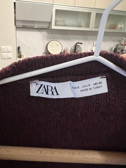 Жилетка Zara в цвят бордо, S