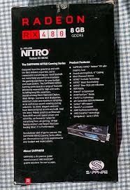 Amd radeon rx 480 sapphire nitro 8gb