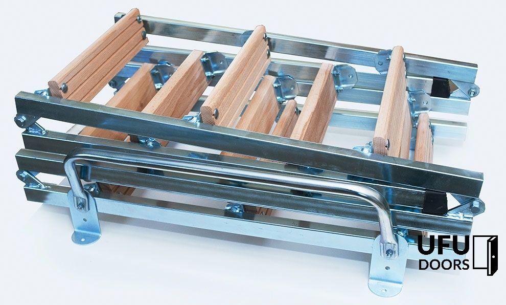 Scara pod pliabil metalică/lemn 120x50