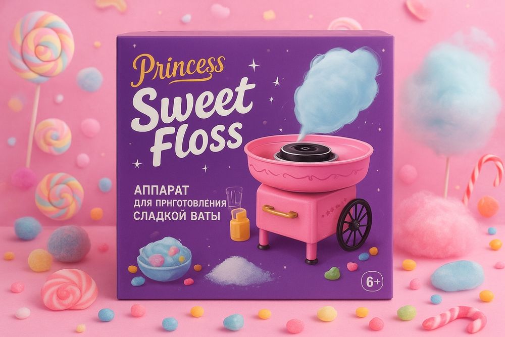 Аппарат для сладкой ваты Princess Sweet Floss, б/у