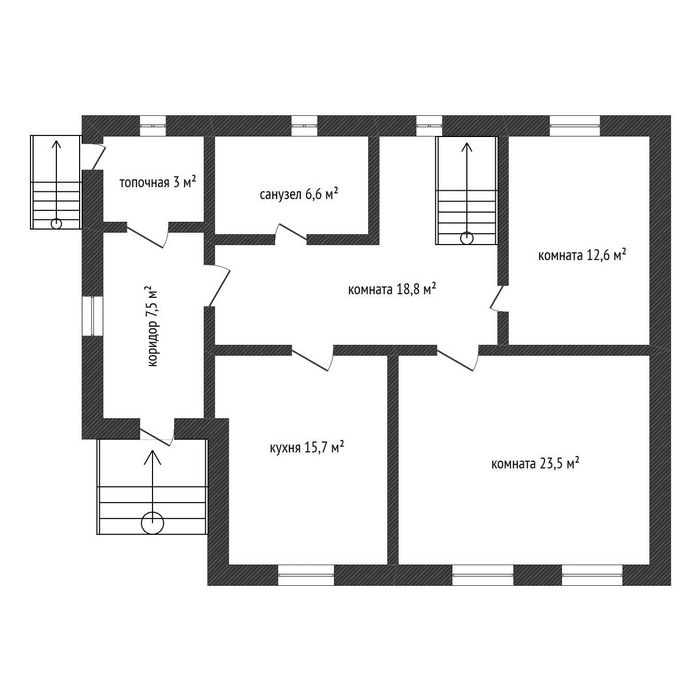 Продаётся двухэтажный дом 178 м², участок 8 соток, Кокшетау центр р-н.
