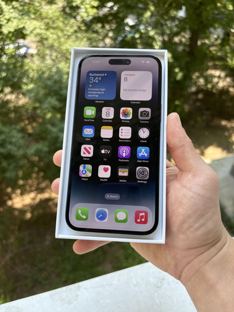IPhone 14 Pro Max Purple 93% bat Full Box Neverlocked