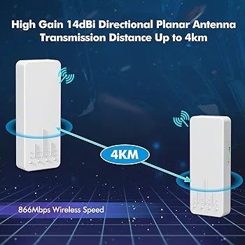 Router wireless NICGIGA, 5.8G, transmisie 4Km, 2 porturi LAN Gigabit