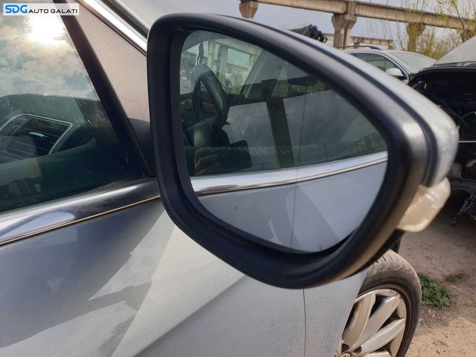 Oglinda Dreapta Electrica FARA Pliere Rabatare cu Lumina Ambientala Volkswagen Passat B7 2010 - 2015 [0403]