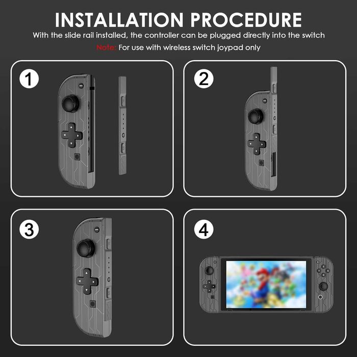 Безжичен контролер за Nintendo Switch/Lite/OLED с вибрация и жироскоп