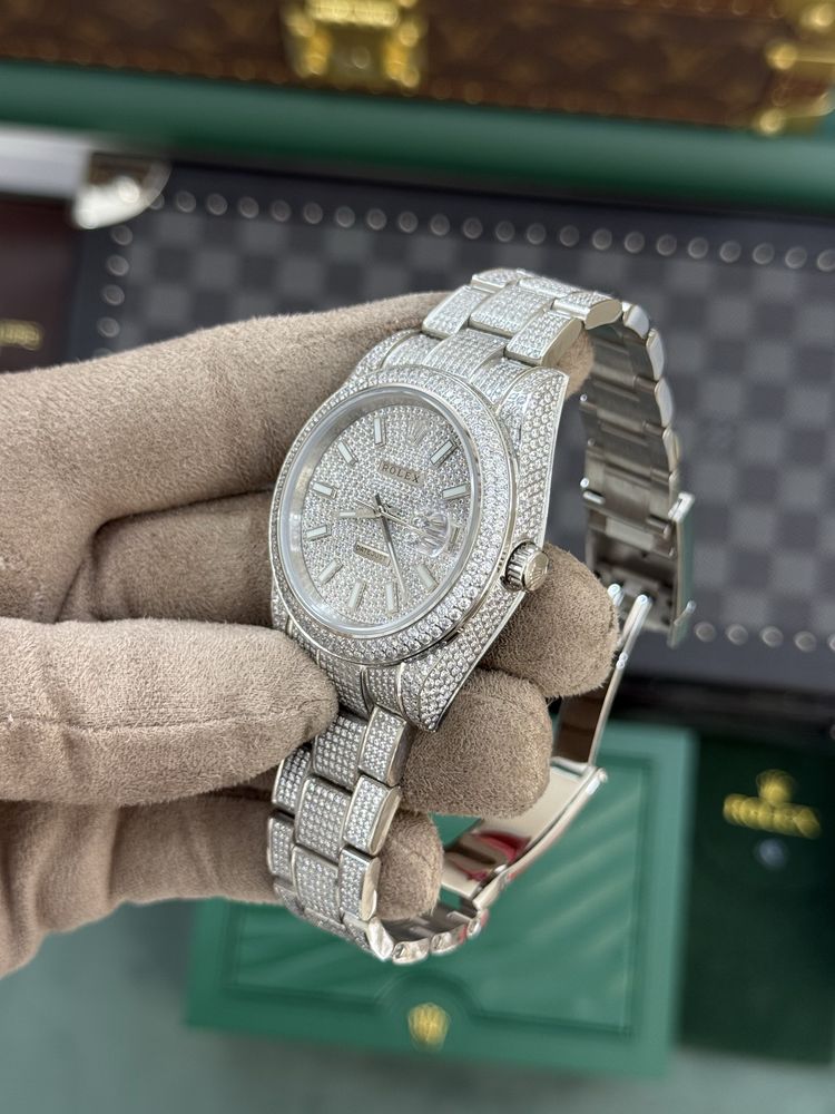 Rolex Date-Just 41 Index Ice Out