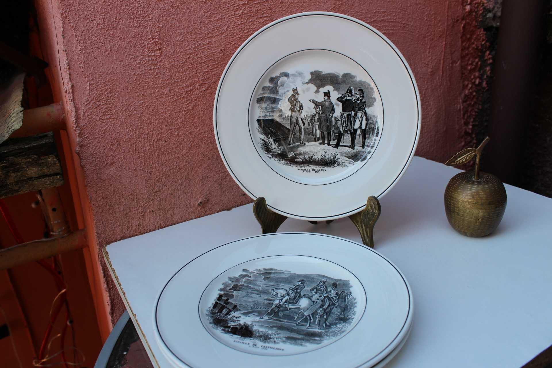 Set 3 farfurii colectie VILLEROY & BOCH, Mettlach, Napoleon Bonaparte