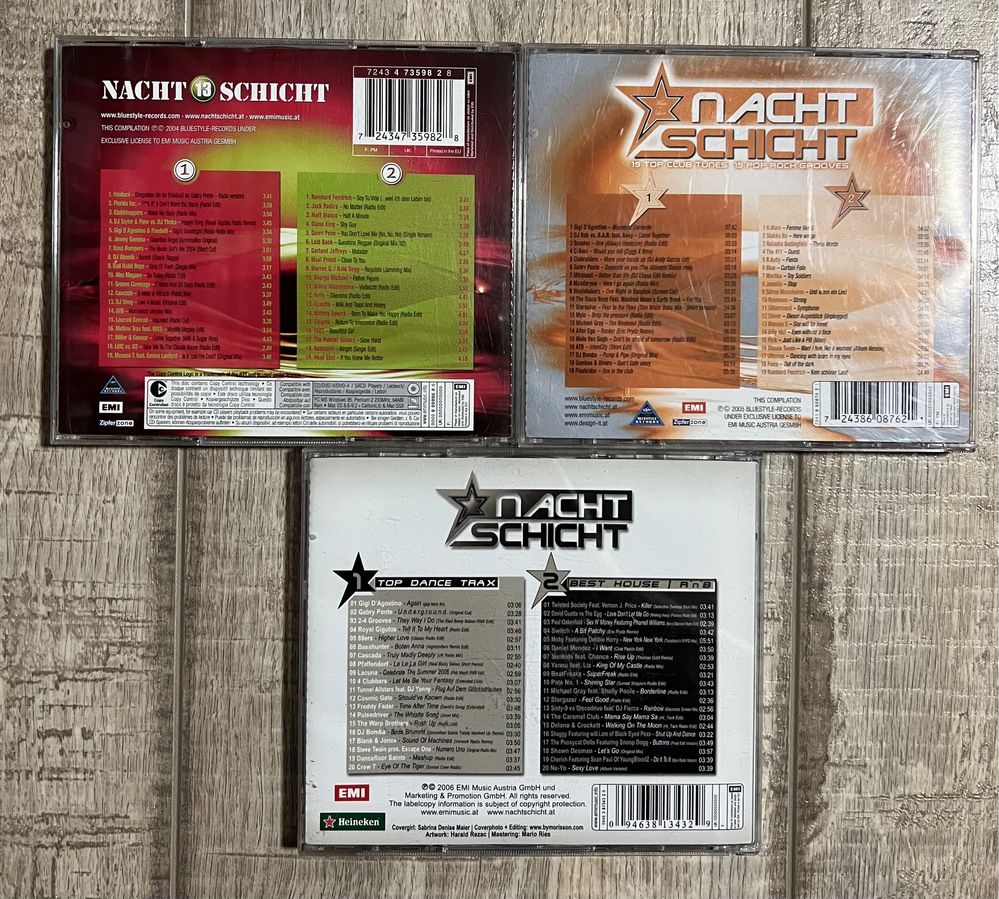 Cd-uri originale Nachtschicht (techno/house)