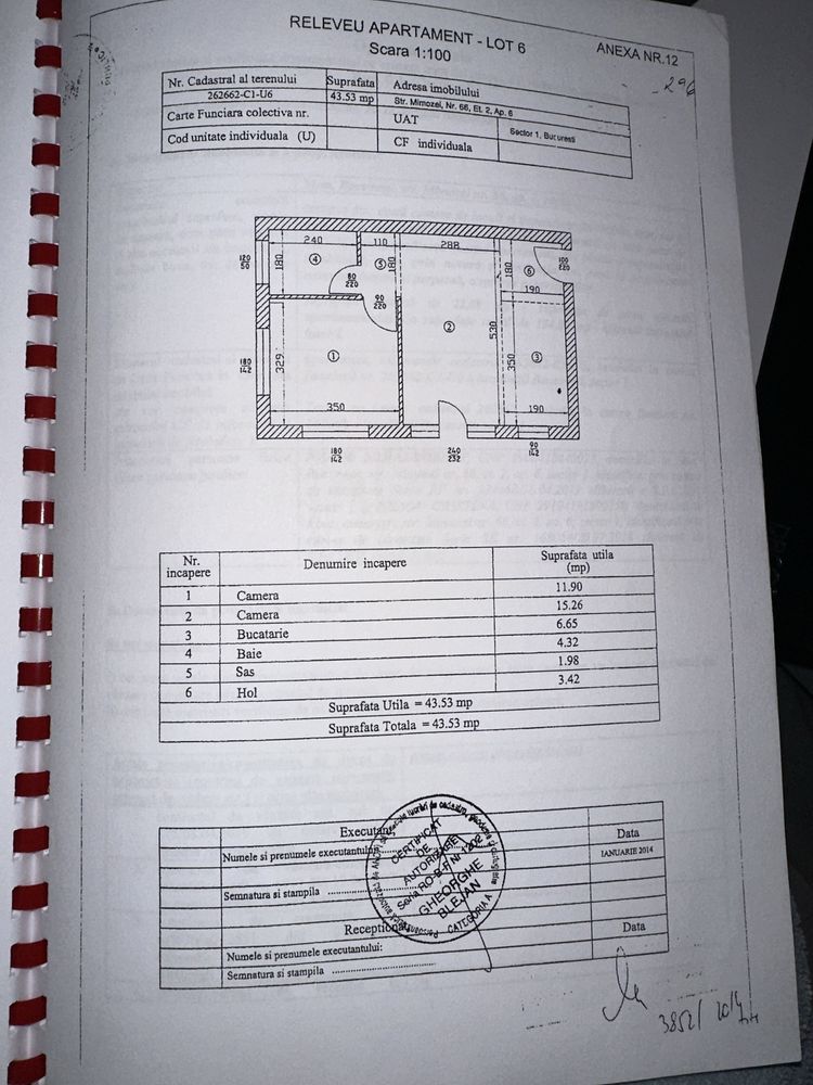Vand apartament cu 2 camere , direct propietar , comision 0