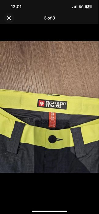 Engelbert Strauss High-vis trousers e.s.concrete