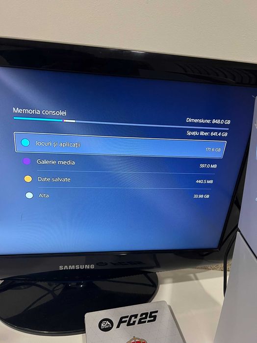 Consolă Sony PlayStation5 Slim cu CD, 1TB, cu jocul FC25 inclus!