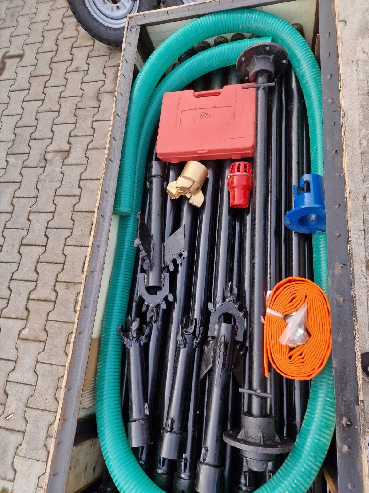 Masina de foraj Diesel 28cp NOUA 100m prajina 5 sape sol / piatra