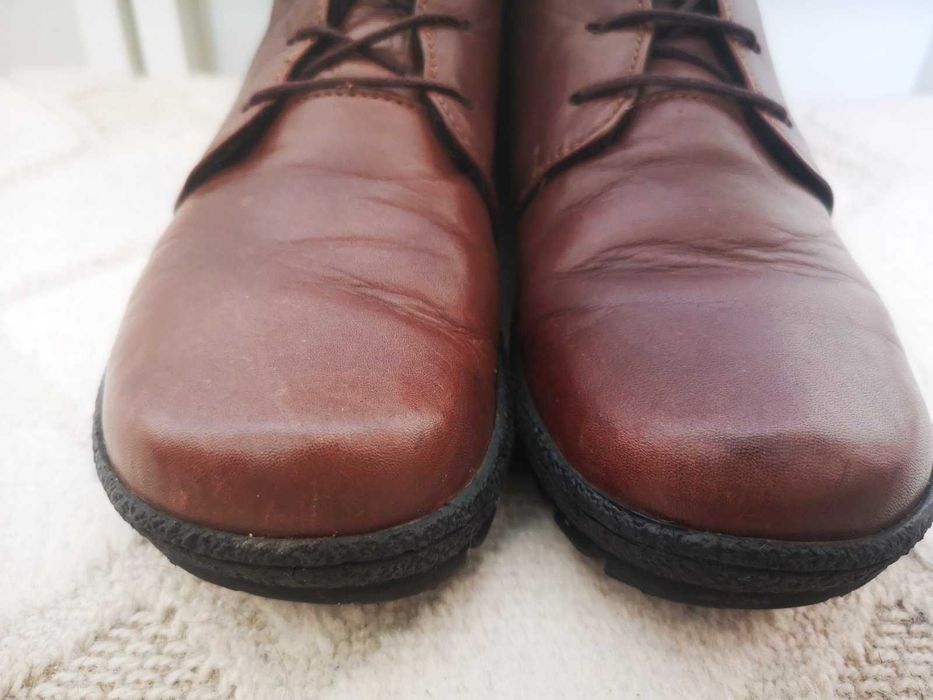 Обувки от естествена кожа с поларен хастар 38-ми номве