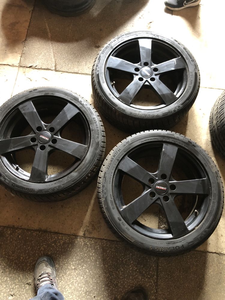 3 jante Dezent R17 5x112 7j et45 Skoda Vw Audi Seat 225/45r17