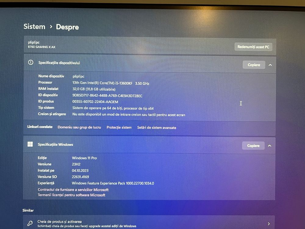 Vand setup gaming