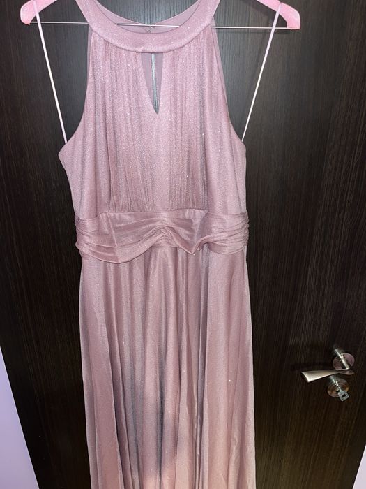 Официална дамска рокля размер 40 цвят: пепел от роза