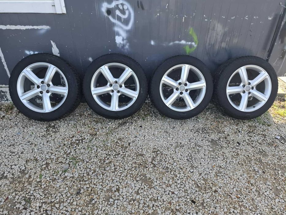 jante alu audi Q5  R 8  5X112 anv iarna 235 55 19 bune