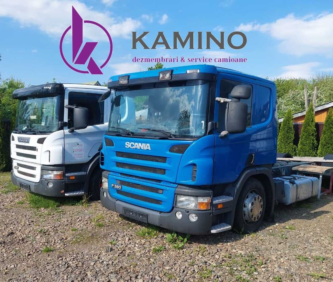 Dezmembram Scania P 380 HPI cu cabina alba