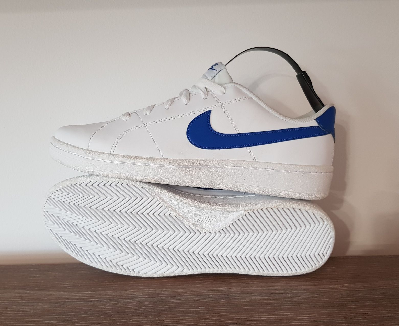 Pantofi sport NIKE Court Royale 2, Alb/Albastru, Noi, mărimea 43 EU