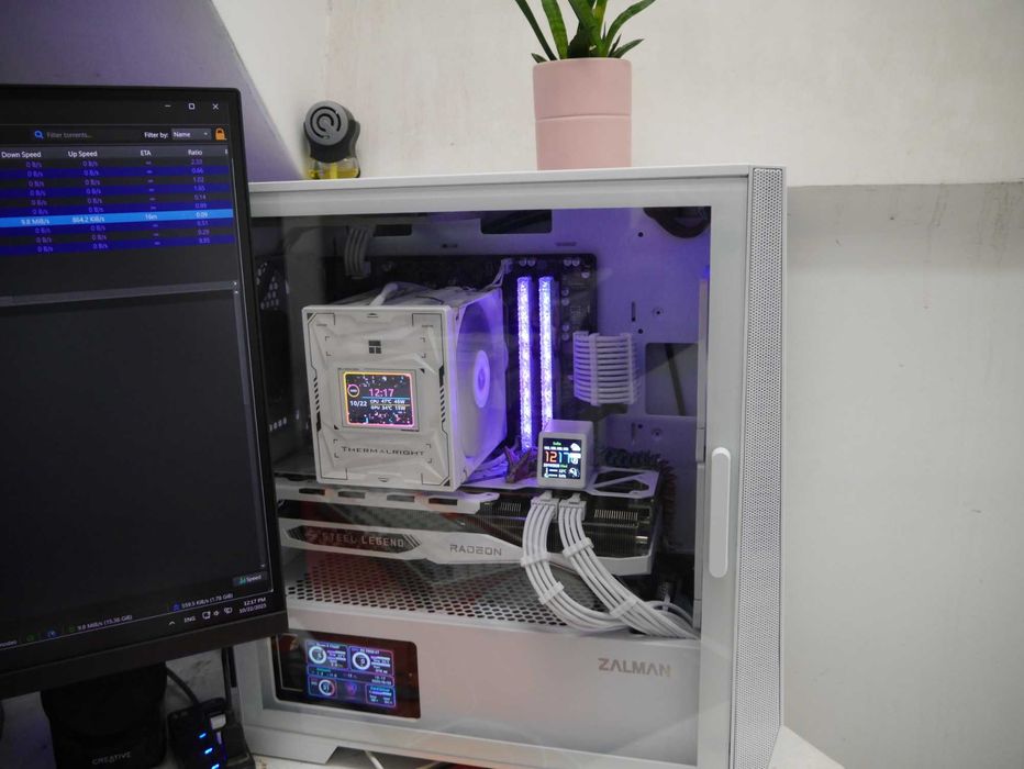 Гейминг PC конфигурация в бяло Ryzen 7500f, 7800 XT, 32GB RAM, 2TB SSD