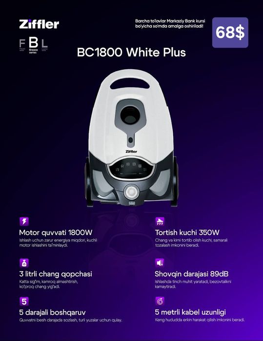 Пылесос  / Pilesos Ziffler Beston