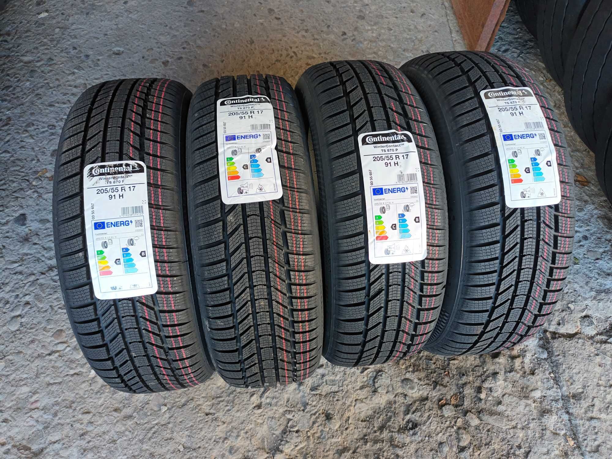 4 Нови зимни гуми 205/55 R17 Continental WinterContact TS870P 91H M+S