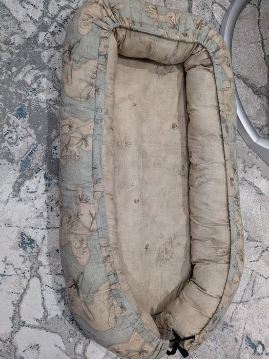 Baby nest cu 2 fete, bumbac