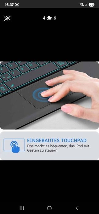 Tastatura iPad Air 11 inch 2024,2025,Ipad pro 12.9 inch 6/5/4/3 gen