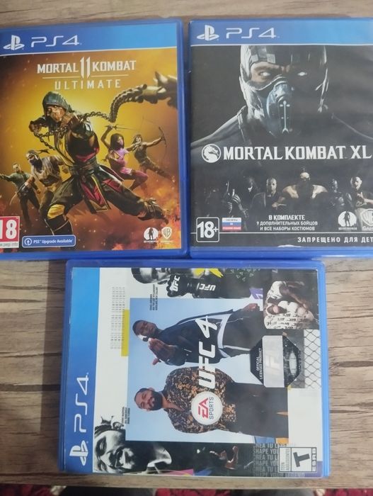 PS4 disk MK11 UFC MK 10 holati yangi