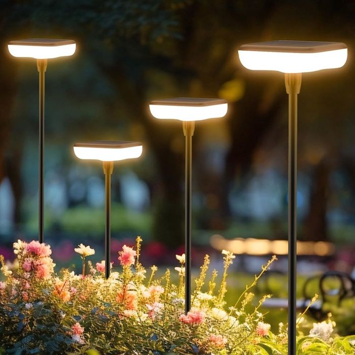 Lămpi solare de grădină Ainostone, set de 4 bucăți, Clasa energetică D