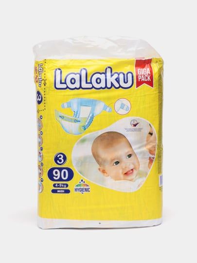 Bolalar tagliklari LALAKU Giga pack. Детские подгузники LALAKU Giga уп