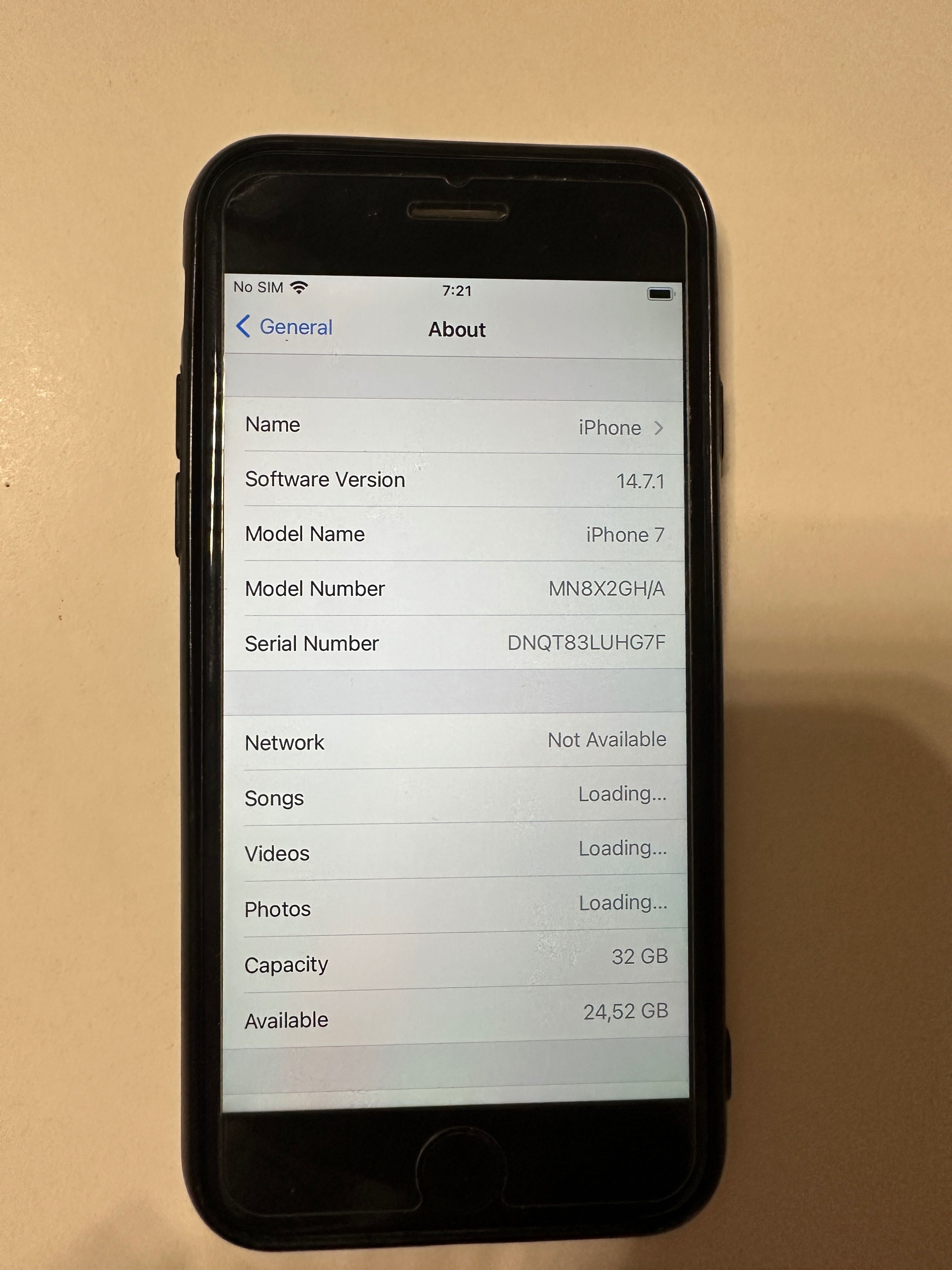 iPhone 7 black 32 GB