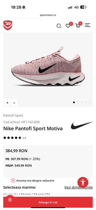 Adidasi Nike Motiva, NOI, ORIGINALI