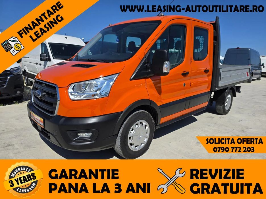 Ford New Transit Doka 7 LOCURI+BENA Finanțare Leasing/ 100.000 Km/ Garanție până la 3 ani/Revizie Gratuită